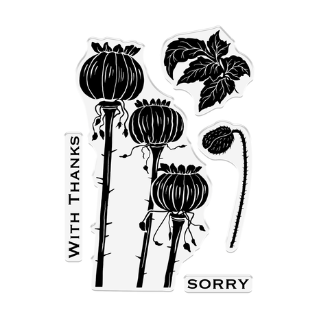Sheena Lino Effect Clear Stamp Poppy Pods (SD-LE-STP-POPO) Sheena Lino Effect Clear Stamp Poppy Pods (SD-LE-STP-POPO)