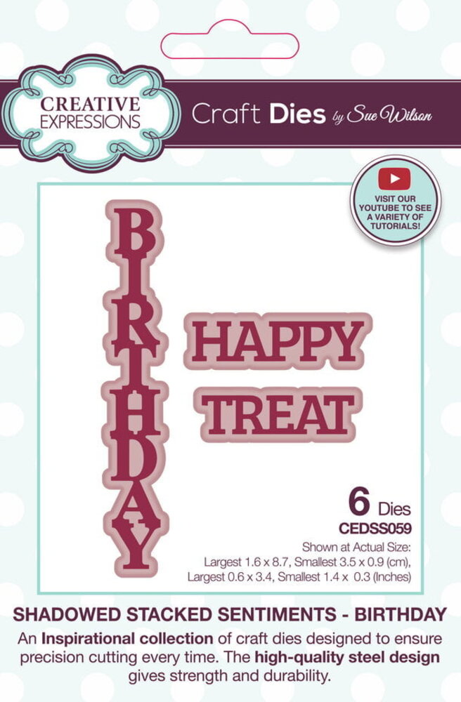 Creative Expressions Sue Wilson Craft Die Birthday (CEDSS059) Creative Expressions Sue Wilson Craft Die Birthday (CEDSS059)