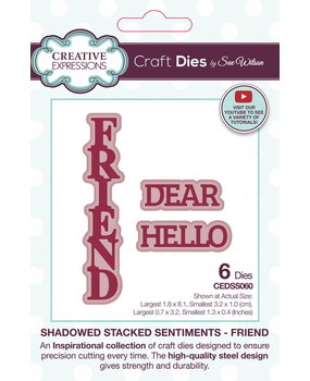 Creative Expressions Sue Wilson Craft Die Friend (CEDSS060) Creative Expressions Sue Wilson Craft Die Friend (CEDSS060)