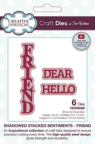 Creative Expressions Sue Wilson Craft Die Friend (CEDSS060)