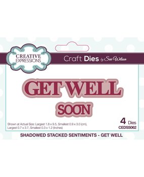 Creative Expressions Sue Wilson Craft Die Get Well (CEDSS062) Creative Expressions Sue Wilson Craft Die Get Well (CEDSS062)