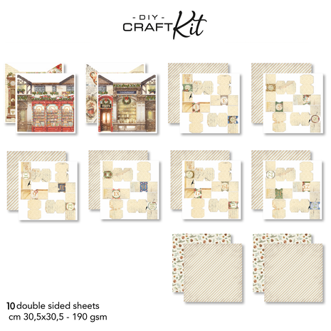 Ciao Bella Papercrafting DIY Craft Kit Advent Calender (CBK003) Ciao Bella Papercrafting DIY Craft Kit Advent Calender (CBK003)