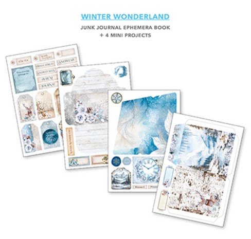 Ciao Bella Papercrafting Winter Wonderland A4 Junk Journal Ephemera Book (CBB001)