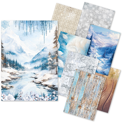 Ciao Bella Papercrafting Winter Wonderland A5 Mixed Rice Papers (CBRS002) Ciao Bella Papercrafting Winter Wonderland A5 Mixed Rice Papers (CBRS002)