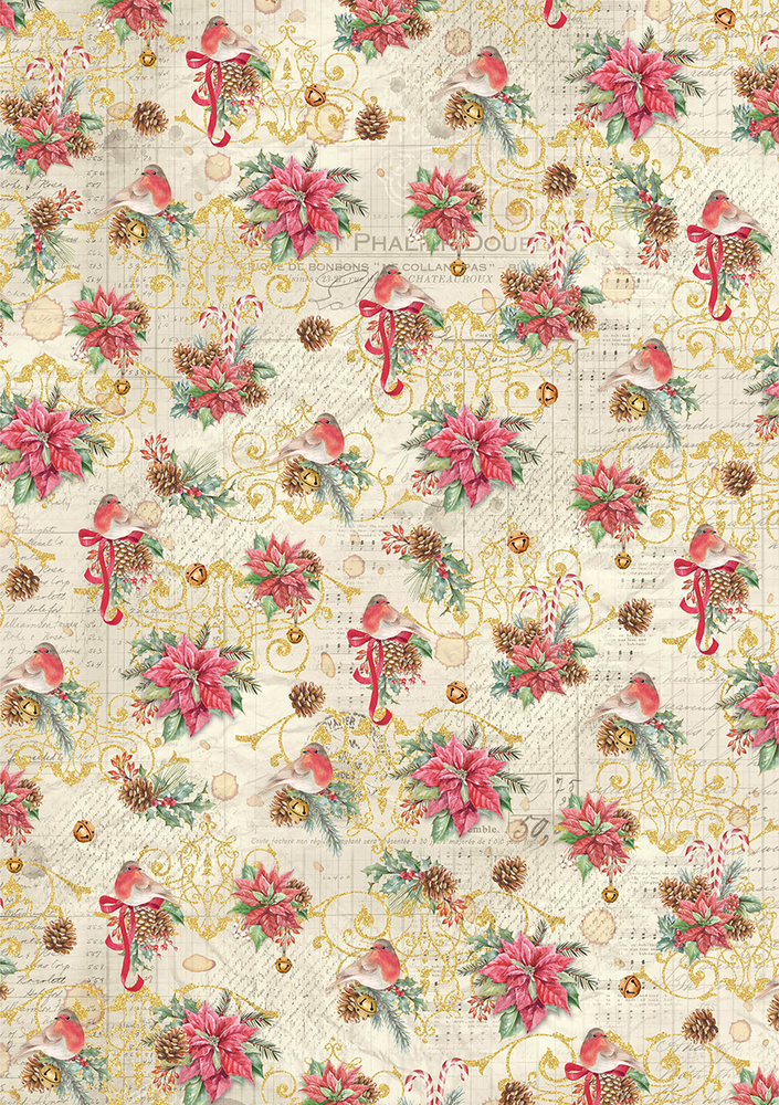 Ciao Bella Papercrafting Christmas Vibes A5 Mixed Rice Papers (CBRS004)