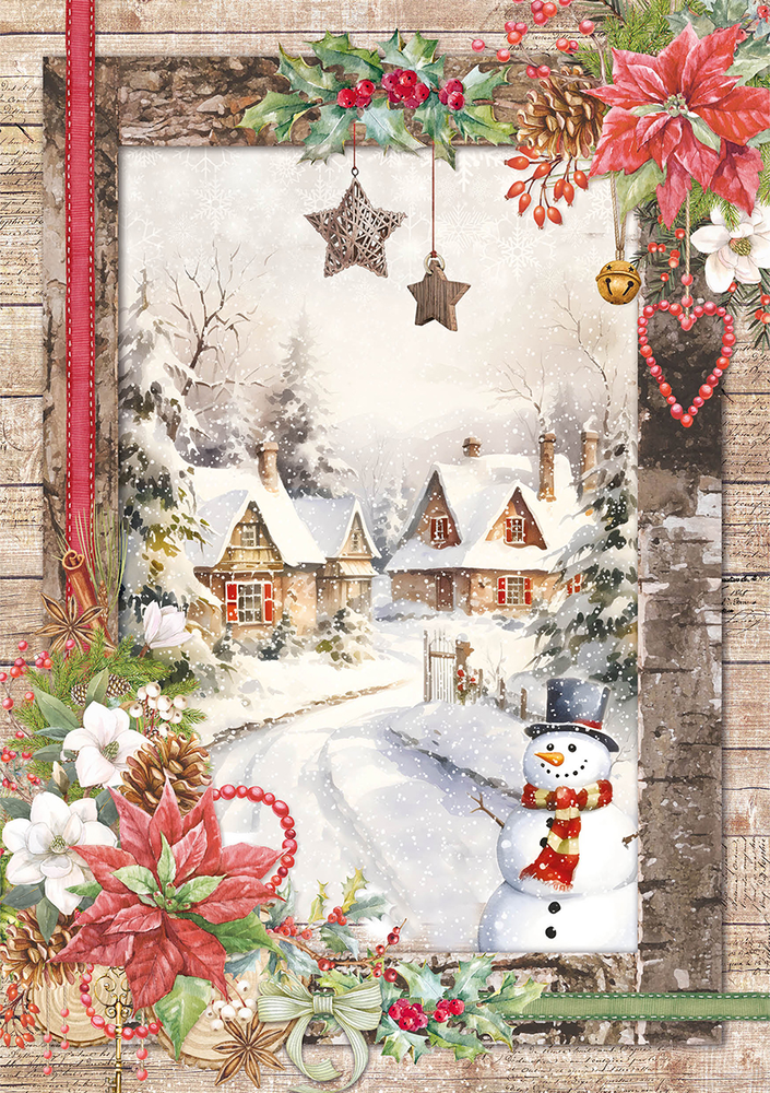Ciao Bella Papercrafting Christmas Vibes A5 Mixed Rice Papers (CBRS004)