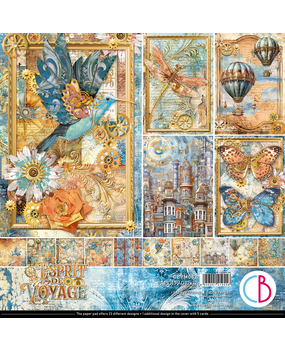 Ciao Bella Papercrafting Espirit de Voyage 12x12 Inch Paper Pad (CBPM082) Ciao Bella Papercrafting Espirit de Voyage 12x12 Inch Paper Pad (CBPM082)