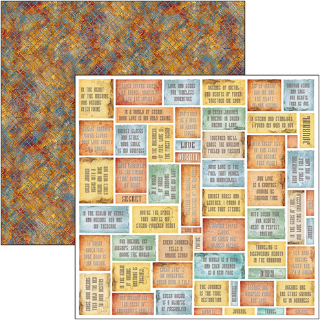 Ciao Bella Papercrafting Espirit de Voyage 8x8 Inch Paper Pad (CBH082)