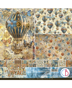 Ciao Bella Papercrafting Espirit de Voyage 12x12 Inch Patterns Pad (CBT082) Ciao Bella Papercrafting Espirit de Voyage 12x12 Inch Patterns Pad (CBT082)