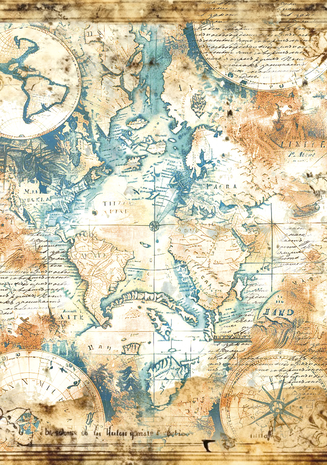 Ciao Bella Papercrafting Espirit de Voyage A4 Vellum Paper (CBV021)