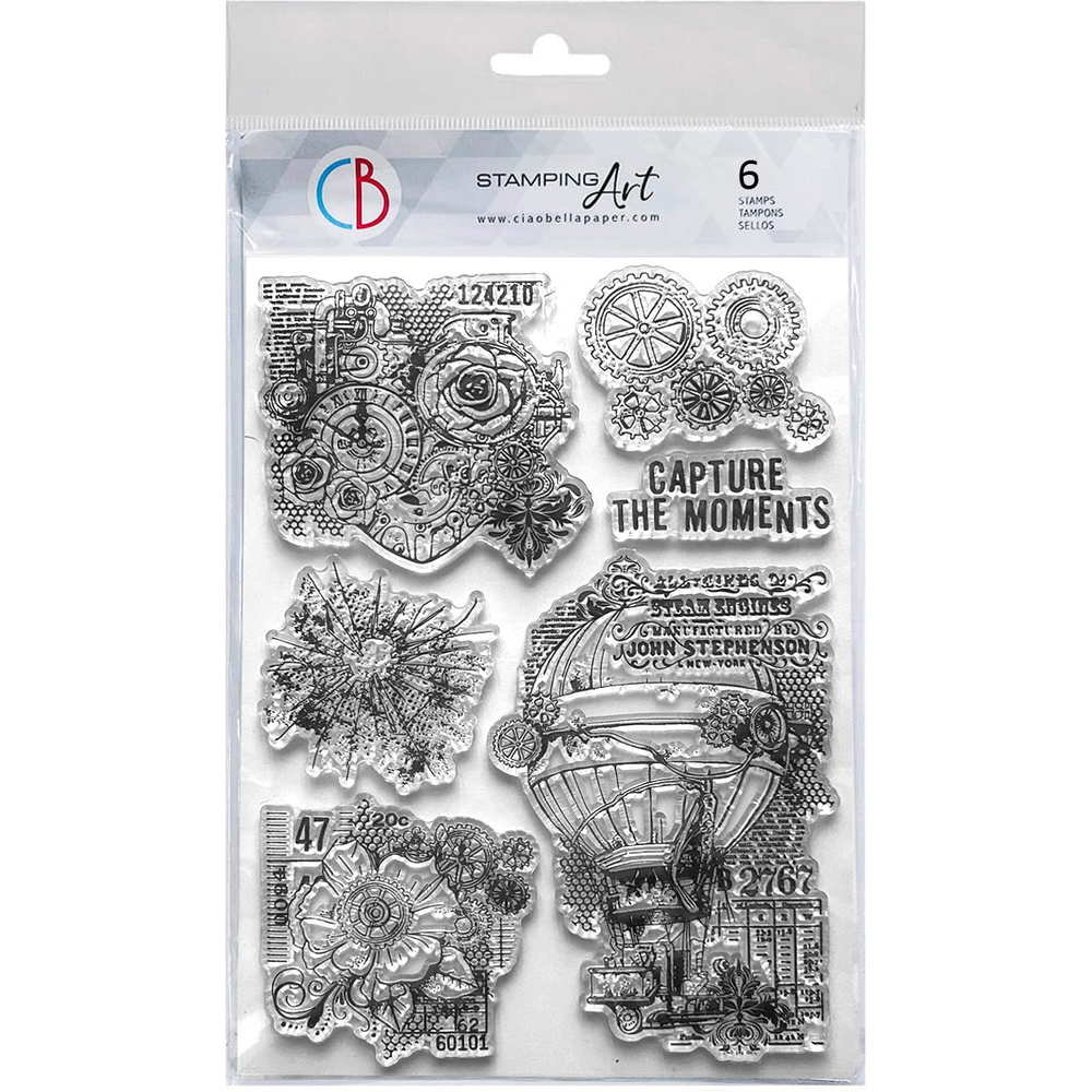 Ciao Bella Papercrafting Espirit de Voyage A5 Clear Stamps Gears of Imagination (PS8117) Ciao Bella Papercrafting Espirit de Voyage A5 Clear Stamps Gears of Imagination (PS8117)