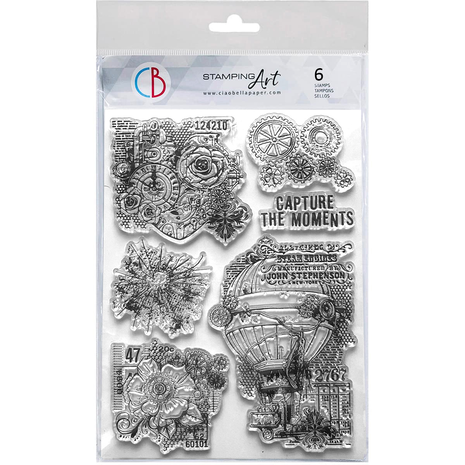 Ciao Bella Papercrafting Espirit de Voyage A5 Clear Stamps Gears of Imagination (PS8117) Ciao Bella Papercrafting Espirit de Voyage A5 Clear Stamps Gears of Imagination (PS8117)