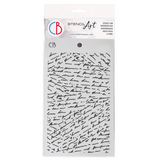 Ciao Bella Papercrafting Espirit de Voyage 5x8 Inch Masking Stencil Handwritten (MS134)