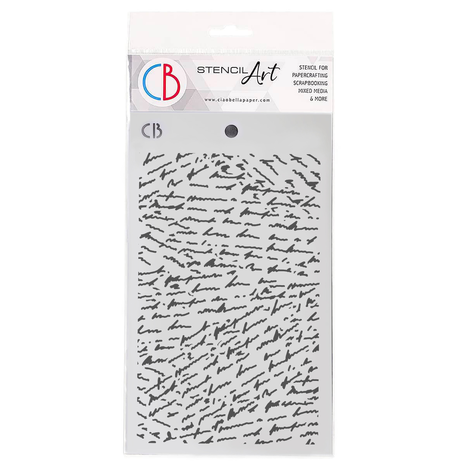 Ciao Bella Papercrafting Espirit de Voyage 5x8 Inch Masking Stencil Handwritten (MS134) Ciao Bella Papercrafting Espirit de Voyage 5x8 Inch Masking Stencil Handwritten (MS134)