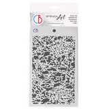 Ciao Bella Papercrafting Espirit de Voyage 5x8 Inch Masking Stencil Oxidized Surface (MS135)