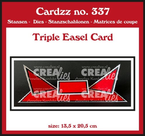 Crealies Cardzz Dies Triple Easel Card (CLCZ337)