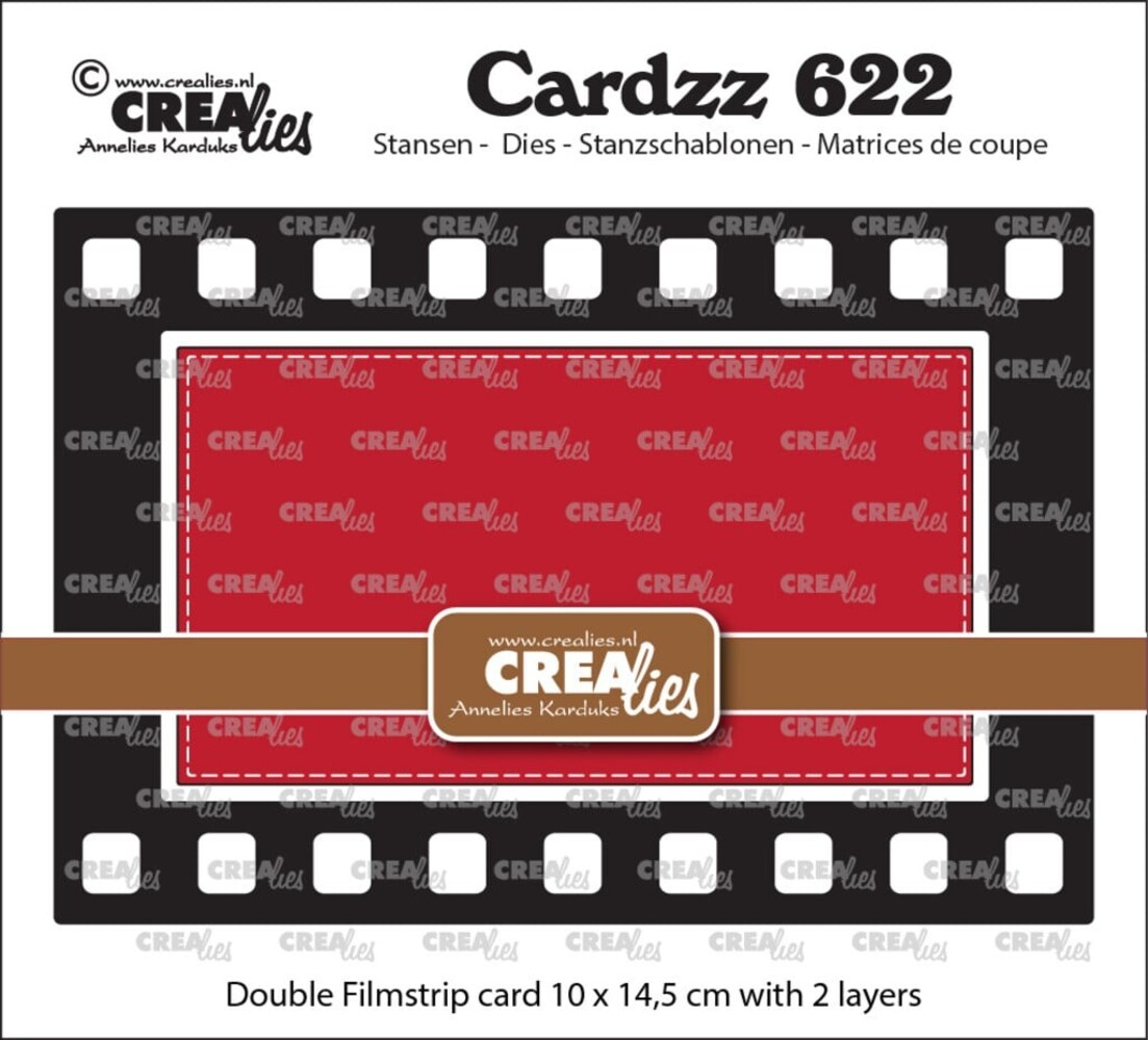 Crealies Cardzz Dies Double Card Filmstrip (CLCZ622)