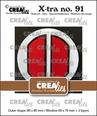 Crealies X-tra Dies Circle Window (CLXtra91) Crealies X-tra Dies Circle Window (CLXtra91)
