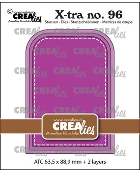 Crealies X-tra Dies ATC Rounded Corners Stitch (CLXtra96) Crealies X-tra Dies ATC Rounded Corners Stitch (CLXtra96)