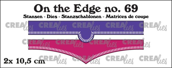 Crealies On the Edge Dies Edge with Little Stripes 1&2 (CLOTE69) Crealies On the Edge Dies Edge with Little Stripes 1&2 (CLOTE69)