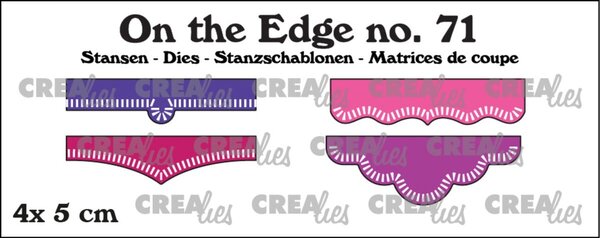 Crealies On the Edge Dies Edge with Little Stripes 1-4 (CLOTE71) Crealies On the Edge Dies Edge with Little Stripes 1-4 (CLOTE71)