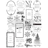 Re-Design Here Comes Santa 8.5x11 Inch Decor Stamps (673826)