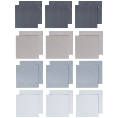 Craft & Design Cards & Envelopes 15x15cm Grey (3207165)