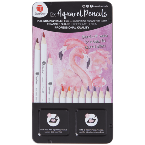 DécoTime Aquarel Pencils Shades of Pink (3205312)