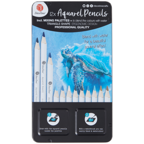 DécoTime Aquarel Pencils Shades of Blue (3205312) DécoTime Aquarel Pencils Shades of Blue (3205312)