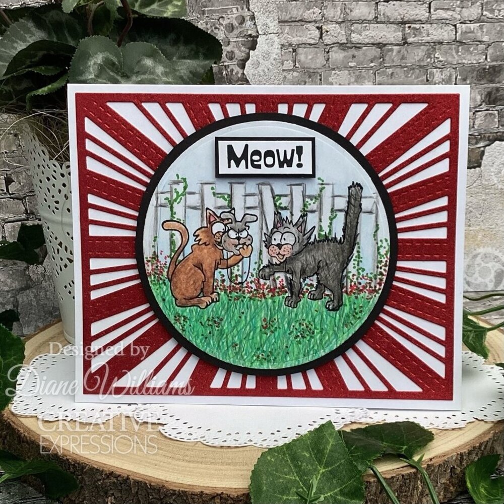 Creative Expressions Designer Boutique Clear Stamp A5 Feline Good! (UMSDB178)