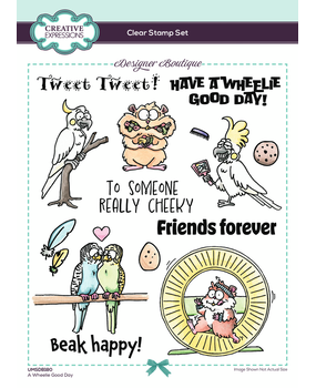 Creative Expressions Designer Boutique Clear Stamp A5 A Wheelie Good Day (UMSDB180) Creative Expressions Designer Boutique Clear Stamp A5 A Wheelie Good Day (UMSDB180)