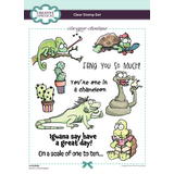 Creative Expressions Designer Boutique Clear Stamp A5 One In a Chameleon (UMSDB181)