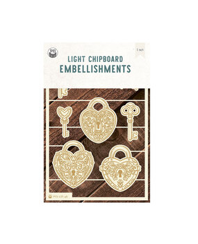 P13 Love Stories Light Chipboard Embellishments 03 (P13-LST-46) P13 Love Stories Light Chipboard Embellishments 03 (P13-LST-46)