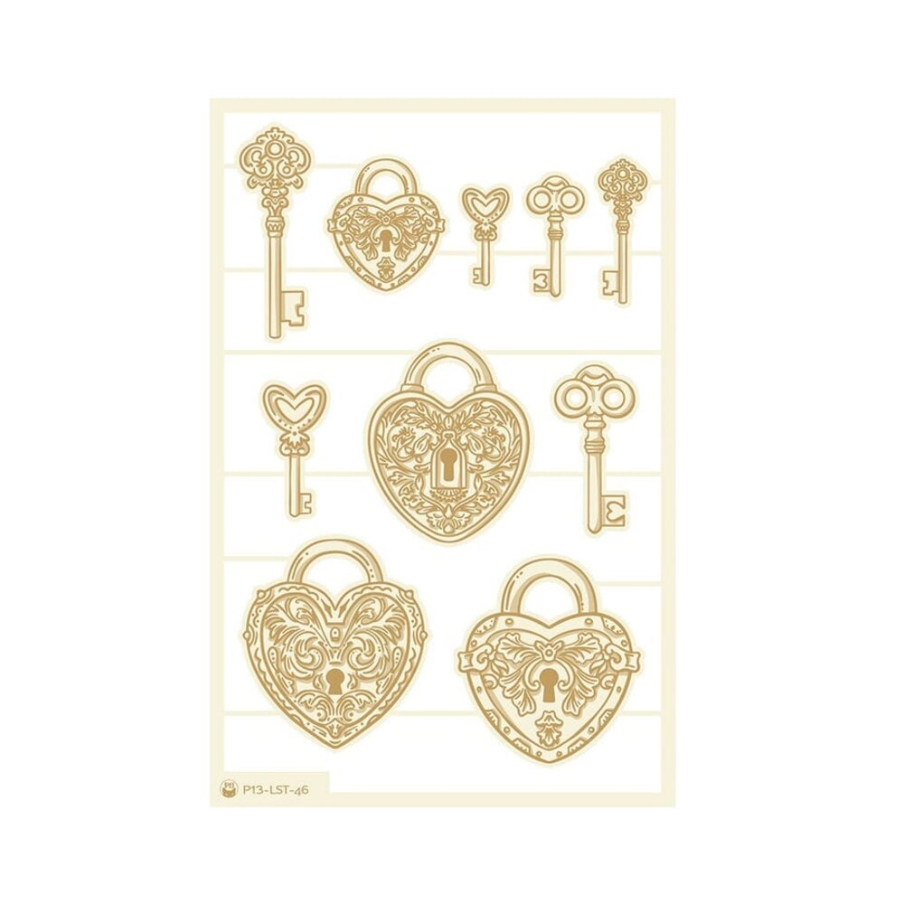 P13 Love Stories Light Chipboard Embellishments 03 (P13-LST-46) P13 Love Stories Light Chipboard Embellishments 03 (P13-LST-46)