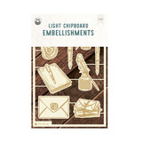 P13 Love Stories Light Chipboard Embellishments 05 (P13-LST-48)