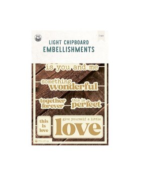 P13 Love Stories Light Chipboard Embellishments 10 (P13-LST-55) P13 Love Stories Light Chipboard Embellishments 10 (P13-LST-55)