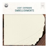 P13 Love Stories Light Chipboard Embellishments 6x6 Inch Album Base (P13-LST-57)