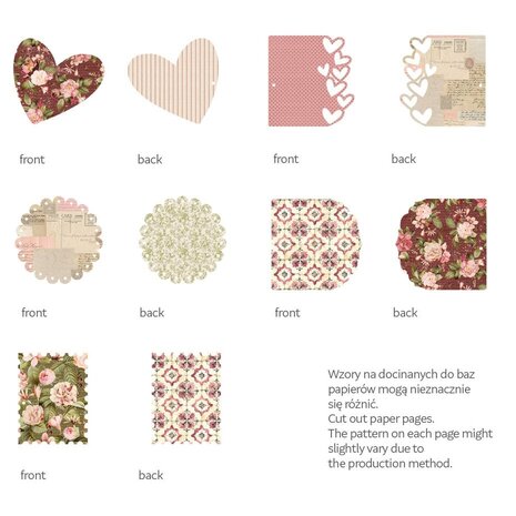 P13 Love Stories Light Chipboard Embellishments 6x6 Inch Album Base with Papers (P13-LST-56) P13 Love Stories Light Chipboard Embellishments 6x6 Inch Album Base with Papers (P13-LST-56)