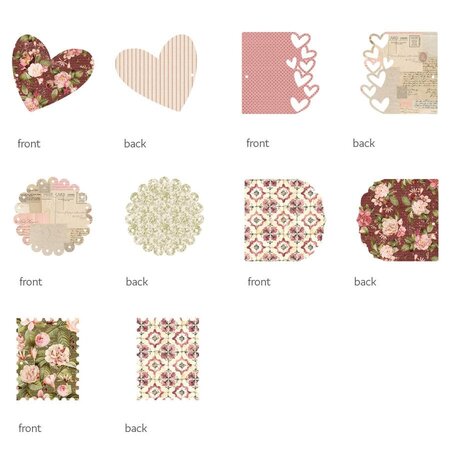 P13 Love Stories Light Chipboard Embellishments 6x6 Inch Album Base with Papers (P13-LST-56) P13 Love Stories Light Chipboard Embellishments 6x6 Inch Album Base with Papers (P13-LST-56)