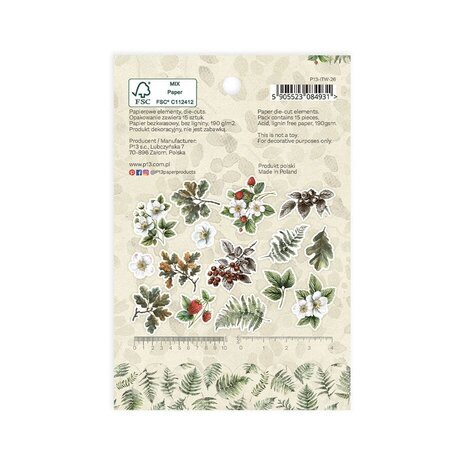 P13 Into the Woods Ephemera Flowers and Leaves (P13-ITW-26)