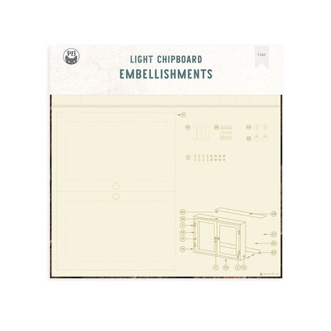 P13 Into the Woods Light Chipboard 3D Base 12x12 Inch Cabinet (P13-ITW-51)