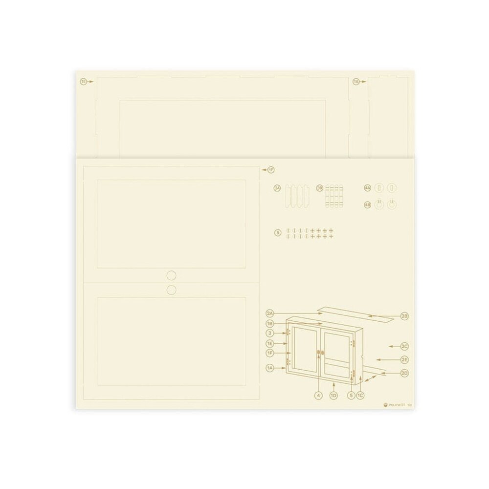 P13 Into the Woods Light Chipboard 3D Base 12x12 Inch Cabinet (P13-ITW-51)