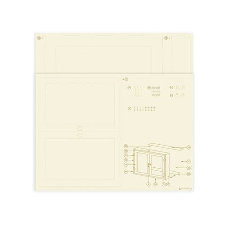 P13 Into the Woods Light Chipboard 3D Base 12x12 Inch Cabinet (P13-ITW-51)