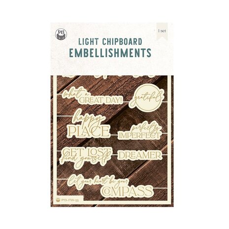 P13 Into the Woods Light Chipboard Embellishments 11 (P13-ITW-55) P13 Into the Woods Light Chipboard Embellishments 11 (P13-ITW-55)