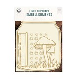 P13 Into the Woods Light Chipboard Embellishments Shaker Base Jar (P13-ITW-58)