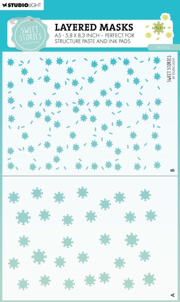 Studio Light Sweet Stories Masking Stencil Viruses (SL-SS-MASK304) Studio Light Sweet Stories Masking Stencil Viruses (SL-SS-MASK304)