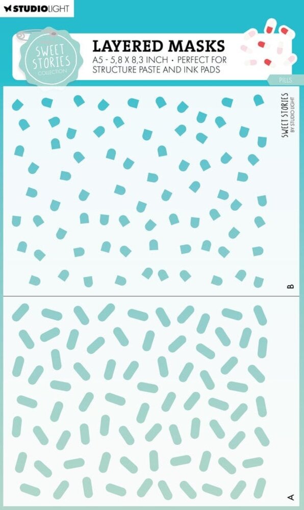 Studio Light Sweet Stories Masking Stencil Pills (SL-SS-MASK305)