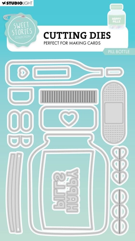 Studio Light Sweet Stories Snijmal Pill Bottle (SL-SS-CD936) Studio Light Sweet Stories Snijmal Pill Bottle (SL-SS-CD936)