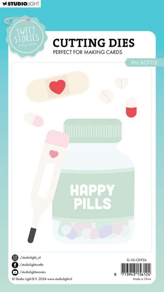 Studio Light Sweet Stories Snijmal Pill Bottle (SL-SS-CD936) Studio Light Sweet Stories Snijmal Pill Bottle (SL-SS-CD936)