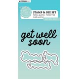 Studio Light Sweet Stories Stamp & Die Get Well Soon (SL-SS-SCD88)